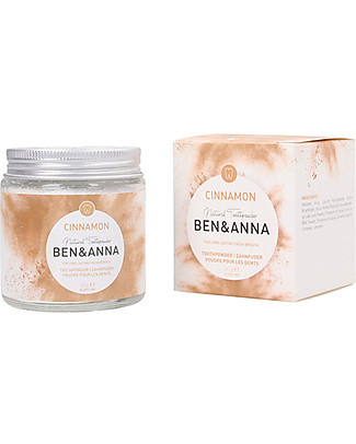 Ben & Anna Polvere Dentifricia Cannella -100 ml Dentifricio e Spazzolini