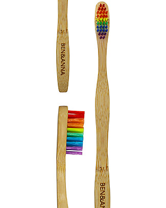 Ben & Anna Spazzolino in Bamboo con Setole in Nylon Riciclato Dentifricio e Spazzolini