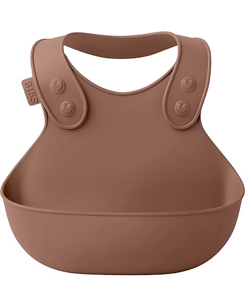 BIBS Bavaglino con Tasca - Rosa Cipria - Impermeabile Senza BPA e ...