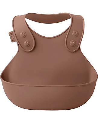 Elodie Details Bavaglino Impermeabile Pierrot DryBib - Rosa Cipria - 100%  cotone unisex (bambini)