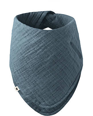 BIBS Bavaglio a Bandana - Petrolio - 100% Cotone Biologico Bavagli a Bandana