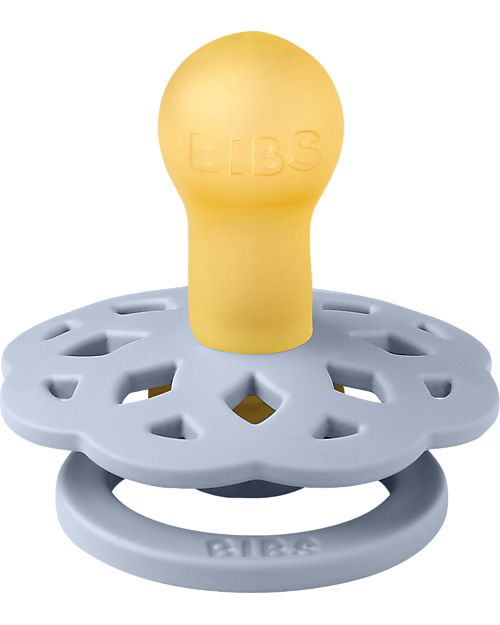 BIBS Ciuccio Boheme - Tettarella Ciliegia in Gomma Naturale - Khaki e Dusty Blue - Senza PBA, PVC e Flatati Ciucci