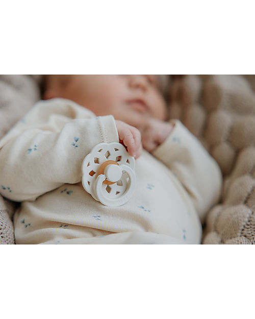 BIBS Ciuccio Boheme - Tettarella Ciliegia in Gomma Naturale - Singolo - Avorio - Senza PBA, PVC e Ftalati Ciucci