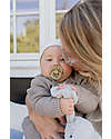 BIBS Ciuccio Boheme - Tettarella Ciliegia in Gomma Naturale - Singolo - Khaki - Senza PBA, PVC e Ftalati Ciucci