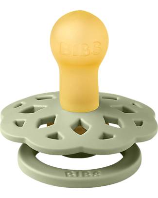 BIBS Ciuccio Boheme - Verde Salvia -Tettarella in Gomma Naturale - Senza PBA, PVC e Flatati Ciucci