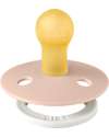 BIBS Ciuccio Colour Glow - Tettarella Ciliegia in Gomma Naturale - Singolo - Rosa Cipria - Senza PBA, PVC e Ftalati Ciucci