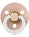 BIBS Ciuccio Colour Glow - Tettarella Ciliegia in Gomma Naturale - Singolo - Rosa Cipria - Senza PBA, PVC e Ftalati Ciucci