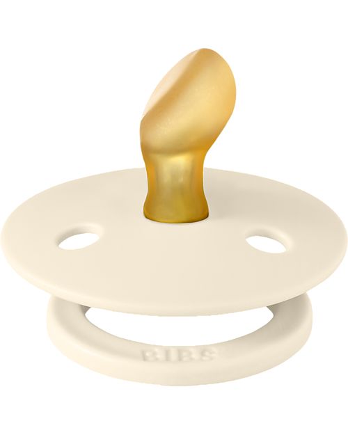 BIBS Ciuccio Colour - Tettarella Anatomica in Gomma Naturale - Avorio e Rosa Cipria - Senza PBA, PVC e Flatati Ciucci