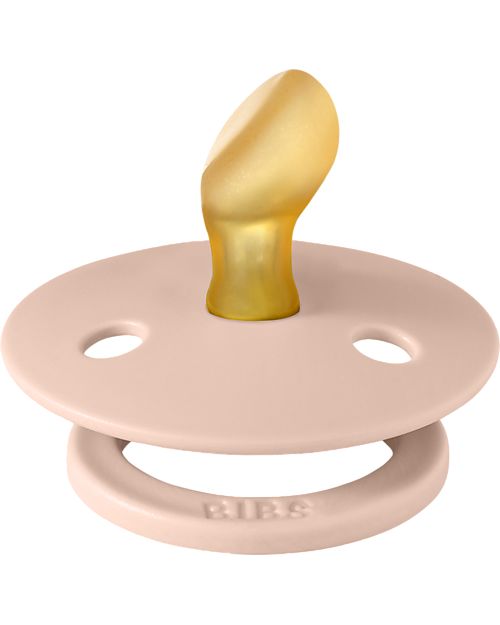 BIBS Ciuccio Colour - Tettarella Anatomica in Gomma Naturale - Avorio e Rosa Cipria - Senza PBA, PVC e Flatati Ciucci