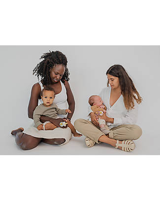 BIBS Ciuccio Colour - Tettarella Anatomica in Gomma Naturale - Avorio e Verde Salvia - Senza PBA, PVC e Flatati Ciucci