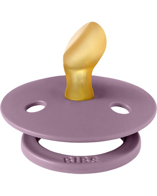 BIBS Ciuccio Colour - Tettarella Anatomica in Gomma Naturale - Fossil Grey e Mauve - Senza PBA, PVC e Flatati Ciucci