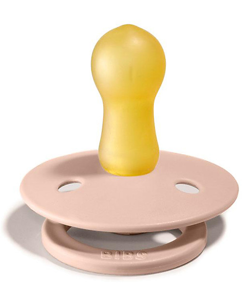 BIBS Ciuccio Colour - Tettarella Ciliegia in Gomma Naturale - Avorio e Rosa Cipria - Senza PBA, PVC e Flatati Ciucci