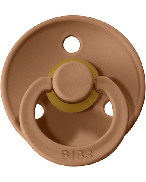 BIBS Ciuccio Colour - Tettarella Ciliegia in Gomma Naturale - Meadow  e Earth - Senza PBA, PVC e Flatati Ciucci