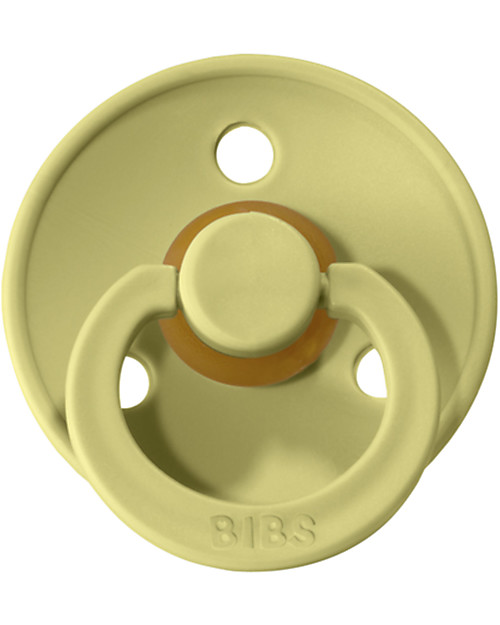 BIBS Ciuccio Colour - Tettarella Ciliegia in Gomma Naturale - Meadow  e Earth - Senza PBA, PVC e Flatati Ciucci