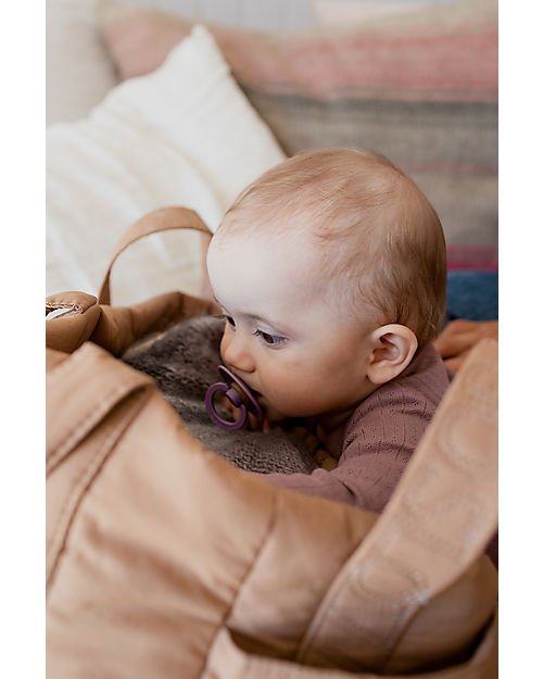 BIBS Ciuccio Colour - Tettarella Ciliegia in Gomma Naturale - Singolo - Mauve - Senza PBA, PVC e Ftalati Ciucci