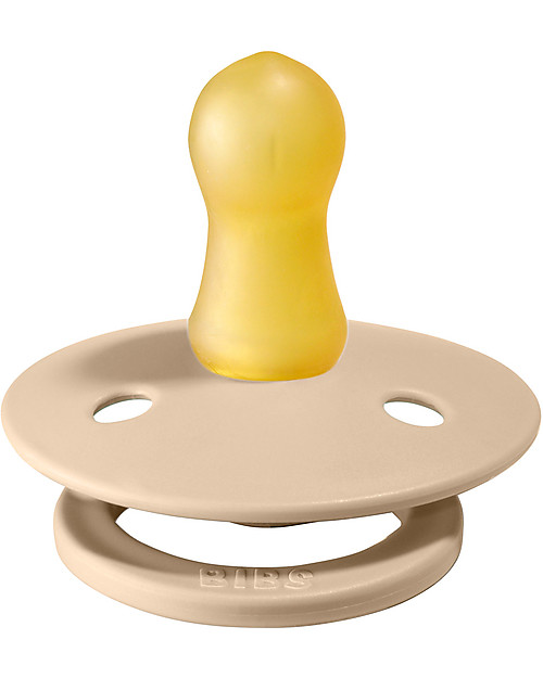 BIBS Ciuccio Colour - Tettarella Ciliegia in Gomma Naturale - Vaniglia e Rosa Cipria - Senza PBA, PVC e Flatati Ciucci