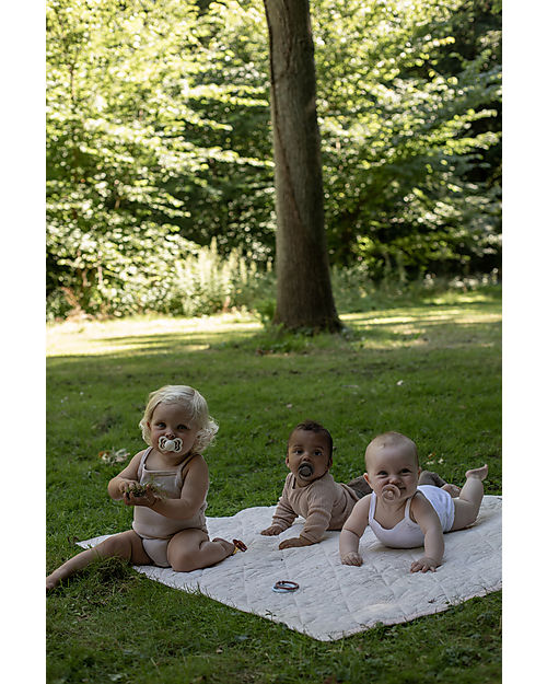 BIBS Ciuccio Colour - Tettarella Simmetrica in Gomma Naturale - Avorio e Rosa Cipria - Senza PBA, PVC e Flatati Ciucci