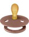 BIBS Ciuccio Colour - Tettarella Simmetrica in Gomma Naturale - Woodchuck e Rosa Cipria - Senza PBA, PVC e Flatati Ciucci