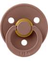 BIBS Ciuccio Colour - Tettarella Simmetrica in Gomma Naturale - Woodchuck e Rosa Cipria - Senza PBA, PVC e Flatati Ciucci