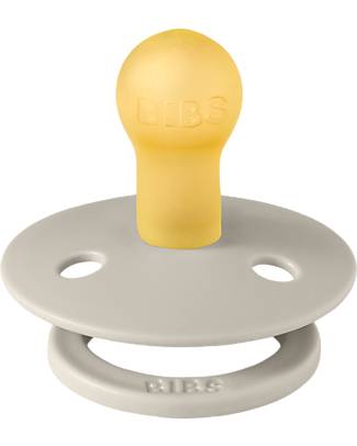 BIBS Ciuccio Colour - True - Tettarella in Gomma Naturale - Made in Denmark - con Mascherina Rotonda e Leggera - Senza BPA, PVC e Ftalati Ciucci