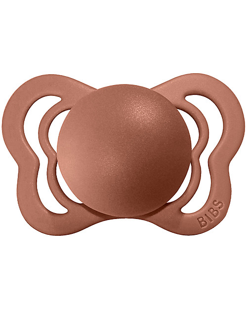 BIBS Ciuccio Couture - Tettarella Anatomica in Gomma Naturale - Pesca e Woodchuck - Senza PBA, PVC e Flatati Ciucci