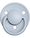BIBS Ciuccio De Lux - Tettarella Ciliegia in Gomma Naturale - Iron e Baby Blue - Senza PBA, PVC e Flatati Ciucci