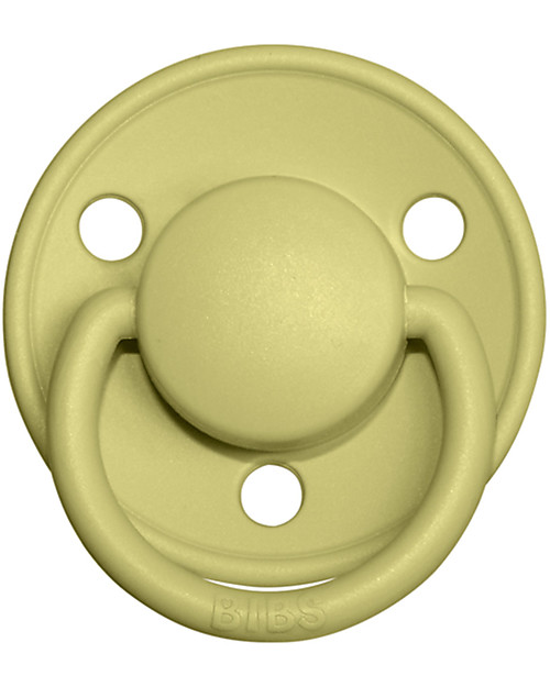 BIBS Ciuccio De Lux - Tettarella Ciliegia in Gomma Naturale - Meadow  e Earth - Senza PBA, PVC e Flatati Ciucci