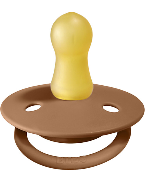 BIBS Ciuccio De Lux - Tettarella Ciliegia in Gomma Naturale - Meadow  e Earth - Senza PBA, PVC e Flatati Ciucci