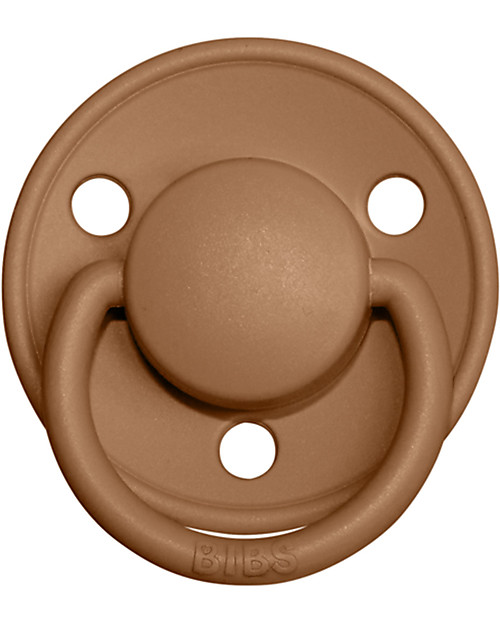 BIBS Ciuccio De Lux - Tettarella Ciliegia in Gomma Naturale - Meadow  e Earth - Senza PBA, PVC e Flatati Ciucci