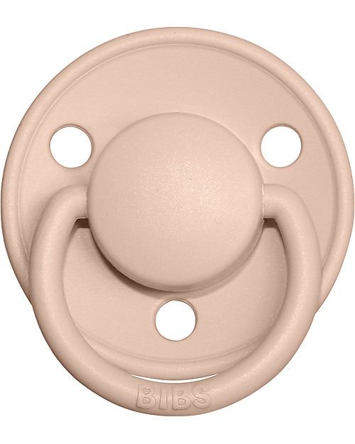 BIBS Ciuccio De Lux - Tettarella Ciliegia in Silicone - Avorio e Rosa Cipria - Senza PBA, PVC e Flatati Ciucci