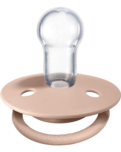 BIBS Ciuccio De Lux - Tettarella Ciliegia in Silicone - Avorio e Rosa Cipria - Senza PBA, PVC e Flatati Ciucci