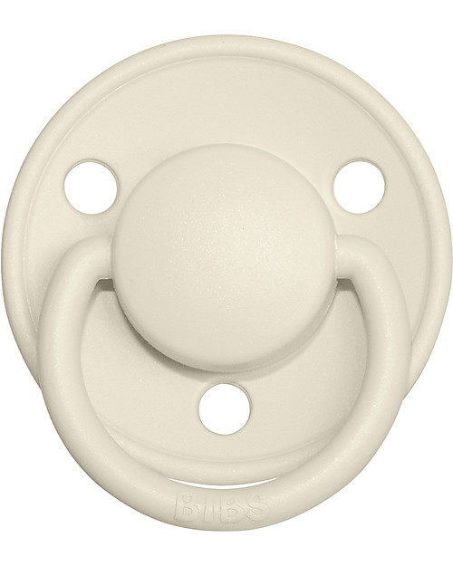 BIBS Ciuccio De Lux - Tettarella Ciliegia in Silicone - Avorio e Rosa Cipria - Senza PBA, PVC e Flatati Ciucci