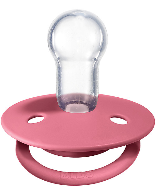 BIBS Ciuccio De Lux - Tettarella Ciliegia in Silicone - Corallo e Ruby - Senza PBA, PVC e Flatati Ciucci