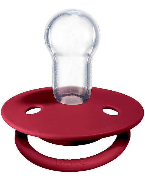 BIBS Ciuccio De Lux - Tettarella Ciliegia in Silicone - Corallo e Ruby - Senza PBA, PVC e Flatati Ciucci