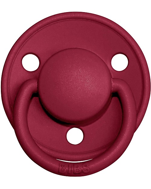 BIBS Ciuccio De Lux - Tettarella Ciliegia in Silicone - Corallo e Ruby - Senza PBA, PVC e Flatati Ciucci