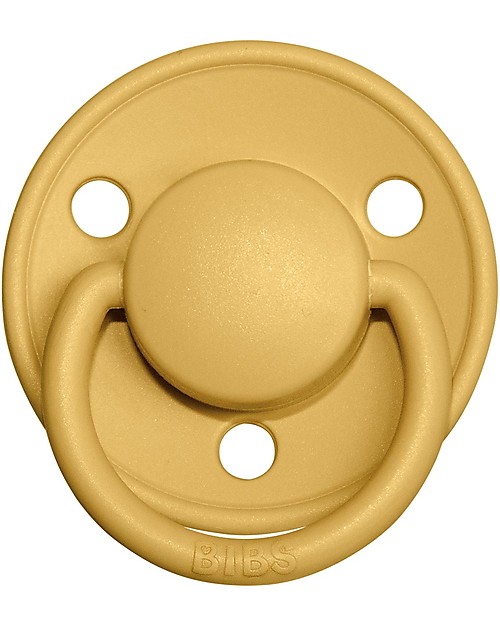 BIBS Ciuccio De Lux - Tettarella Ciliegia in Silicone - Honey Bee e Oliva - Senza PBA, PVC e Flatati Ciucci