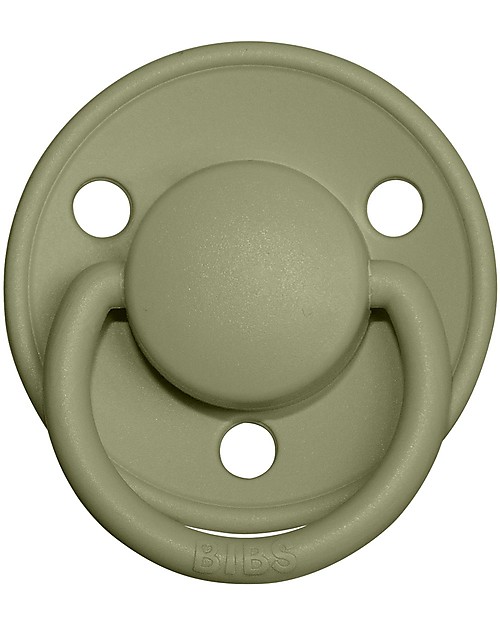 BIBS Ciuccio De Lux - Tettarella Ciliegia in Silicone - Honey Bee e Oliva - Senza PBA, PVC e Flatati Ciucci