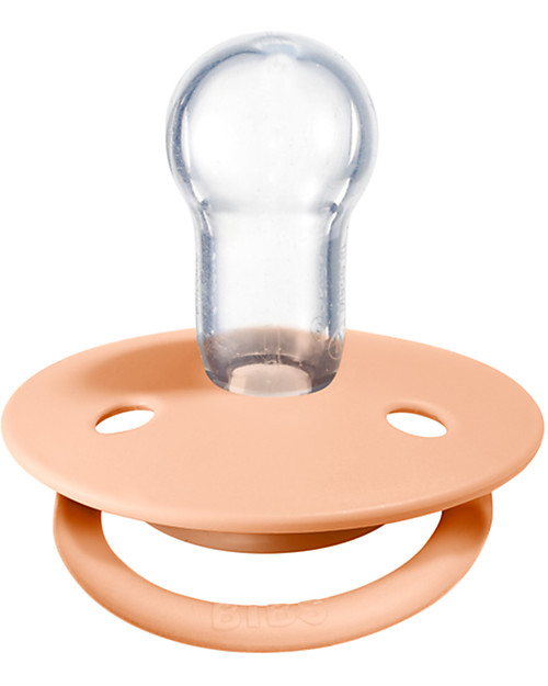 BIBS Ciuccio De Lux - Tettarella Ciliegia in Silicone - Sunshine e Peach Sunset - Senza PBA, PVC e Flatati Ciucci