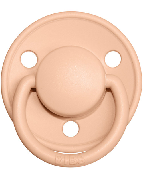 BIBS Ciuccio De Lux - Tettarella Ciliegia in Silicone - Sunshine e Peach Sunset - Senza PBA, PVC e Flatati Ciucci