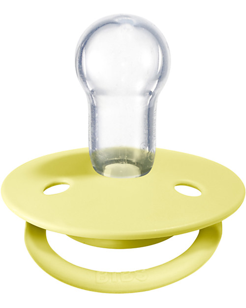 BIBS Ciuccio De Lux - Tettarella Ciliegia in Silicone - Sunshine e Peach Sunset - Senza PBA, PVC e Flatati Ciucci