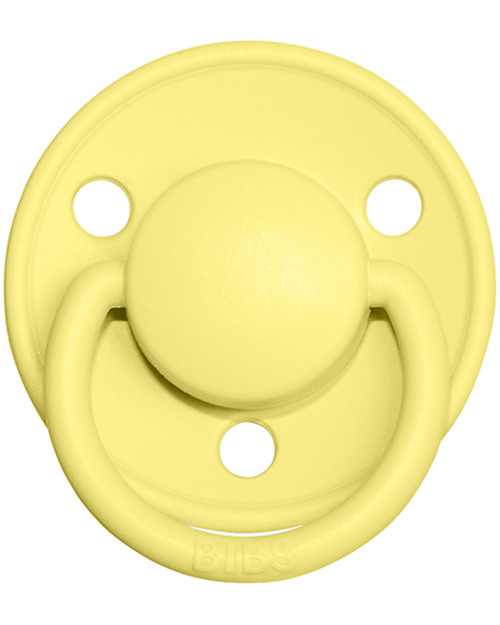 BIBS Ciuccio De Lux - Tettarella Ciliegia in Silicone - Sunshine e Peach Sunset - Senza PBA, PVC e Flatati Ciucci