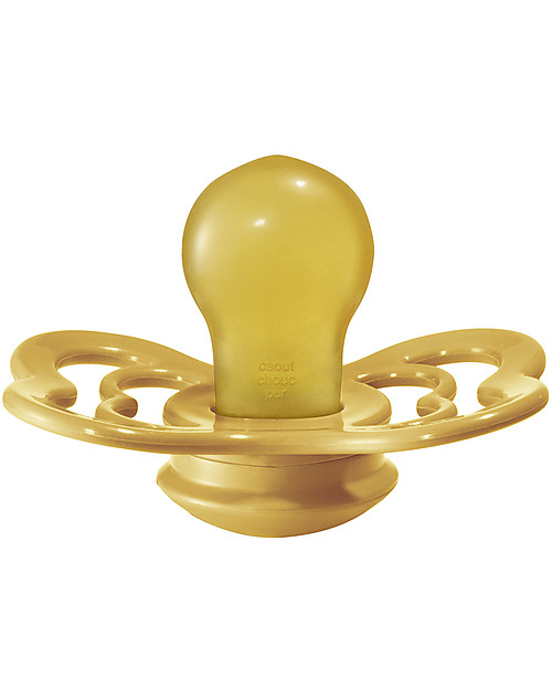 BIBS Ciuccio Supreme - Tettarella Simmetrica in Gomma Naturale - Senape e Petrolio - Senza PBA, PVC e Flatati Ciucci