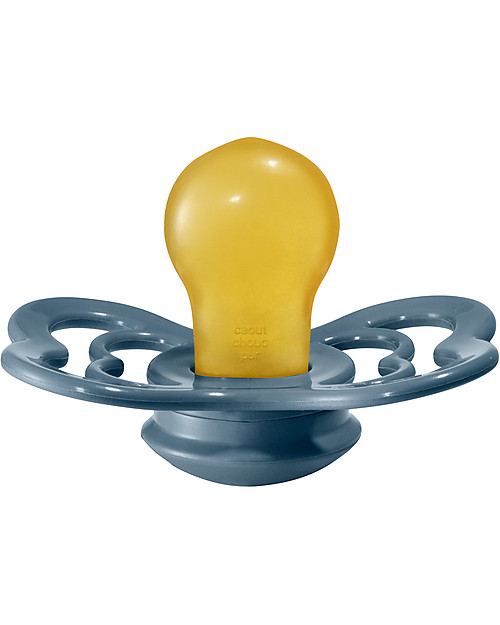 BIBS Ciuccio Supreme - Tettarella Simmetrica in Gomma Naturale - Senape e Petrolio - Senza PBA, PVC e Flatati Ciucci