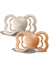 BIBS Ciuccio Supreme - Tettarella Simmetrica in Silicone - Vaniglia e Pesca - Senza PBA, PVC e Flatati Ciucci