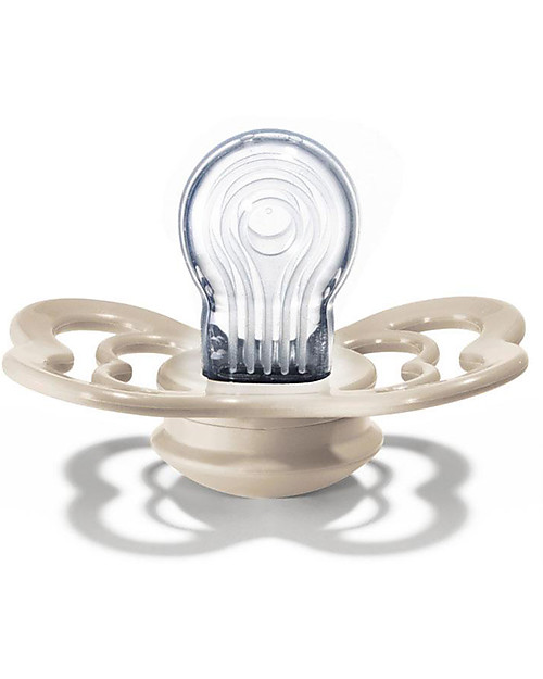 BIBS Ciuccio Supreme - Tettarella Simmetrica in Silicone - Vaniglia e Pesca - Senza PBA, PVC e Flatati Ciucci