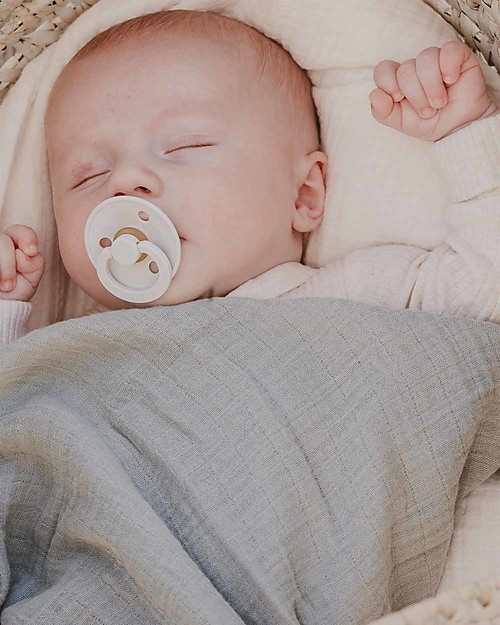 BIBS Copertina in Mussola 100% Cotone GOTS - Salvia - 120x120cm Swaddle di Mussola