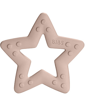Bibs Massaggiagengive Baby Bitie - Stella Rosa Cipria- Made in Denmark – Senza BPA, PVC e Ftalati Massaggiagengive
