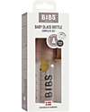 BIBS Set Completo Biberon in Vetro - Woodchuck - 110ml Riciclabile e Lavabile in Lavastoviglie! - Nuovo Design Biberon_