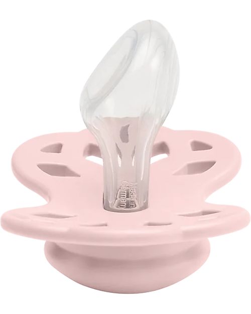 BIBS Set di 2 Ciucci Infinity - Tettarella Anatomica in Silicone - Blossom/Dusky Lilac - Senza PBA e PVC! Ciucci