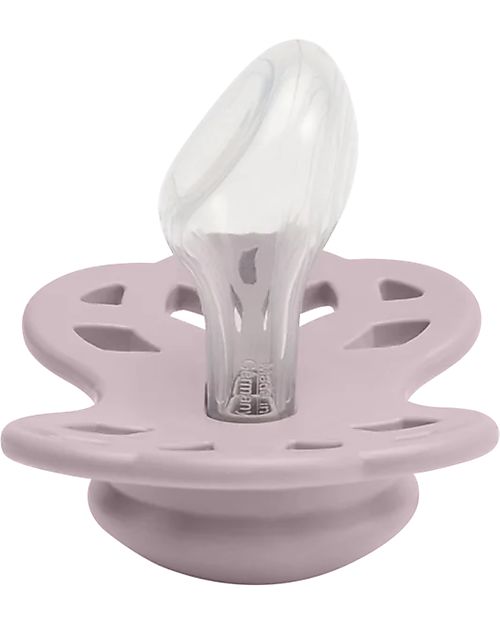 BIBS Set di 2 Ciucci Infinity - Tettarella Anatomica in Silicone - Blossom/Dusky Lilac - Senza PBA e PVC! Ciucci